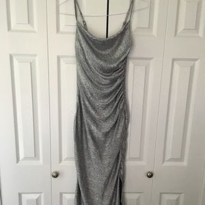 Laundry-Long Silver Dress